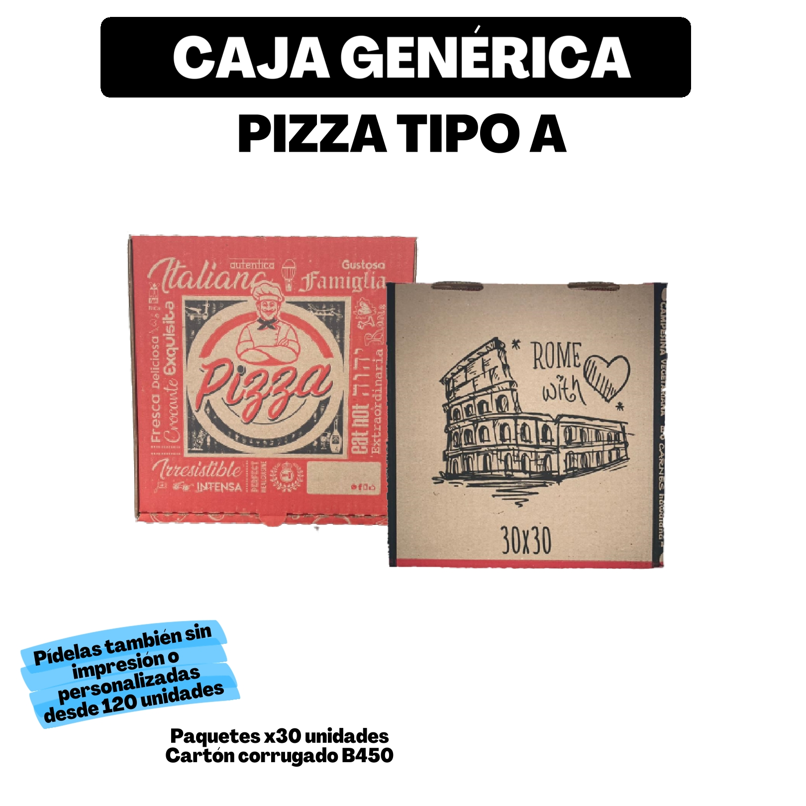 Pizza tipo A — Genérica impresa