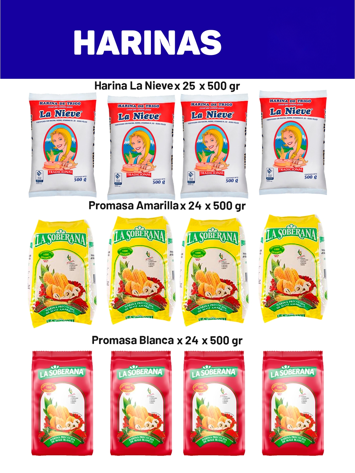 Harinas La Nieve y Promasa