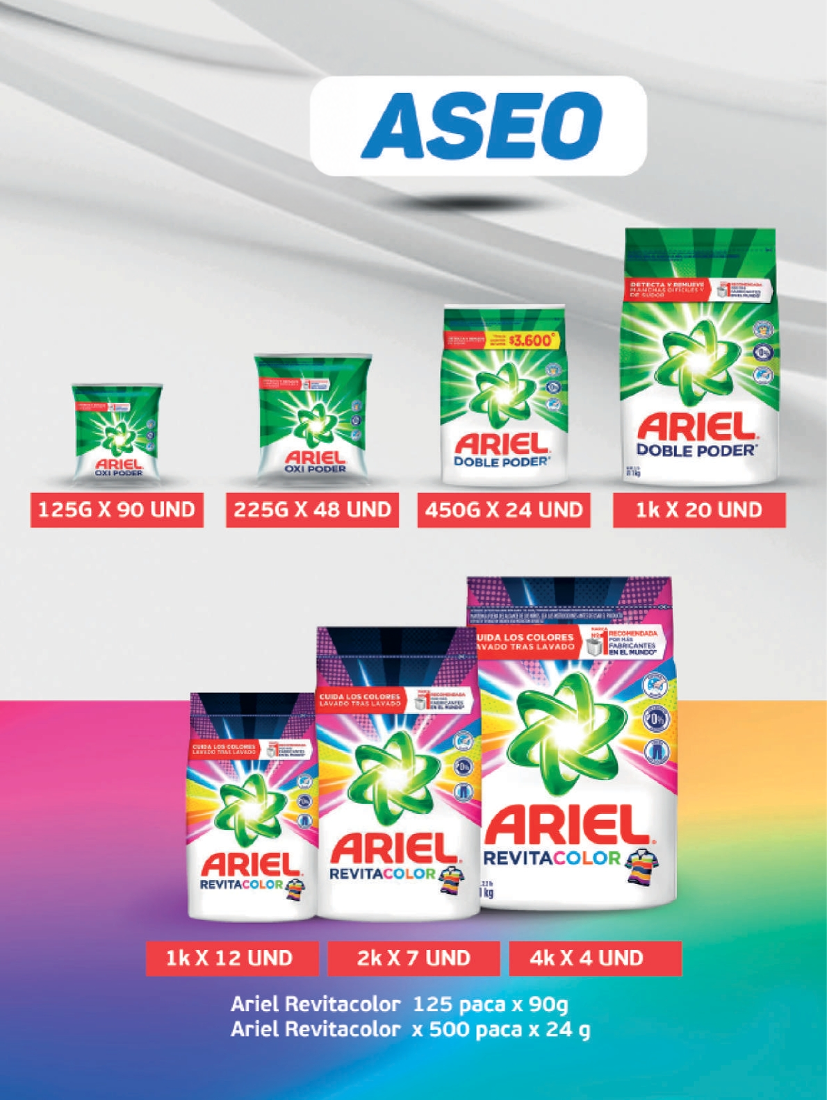 Detergentes Ariel