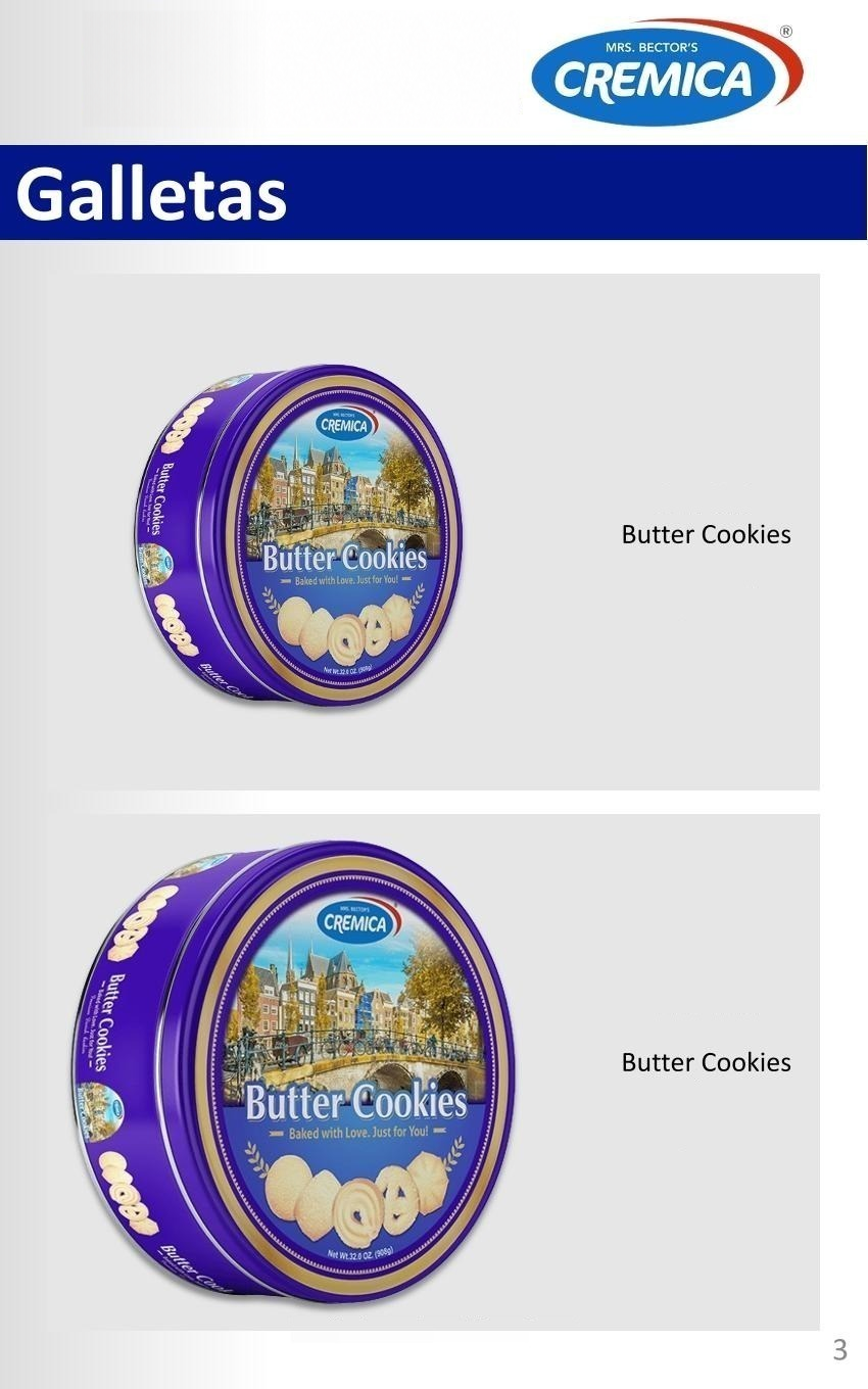 Galletas de mantequilla Cremica