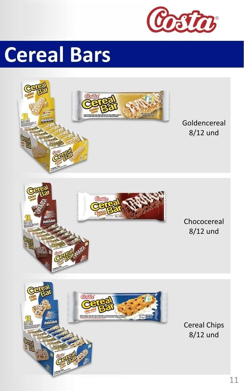 Barras de cereal Costa