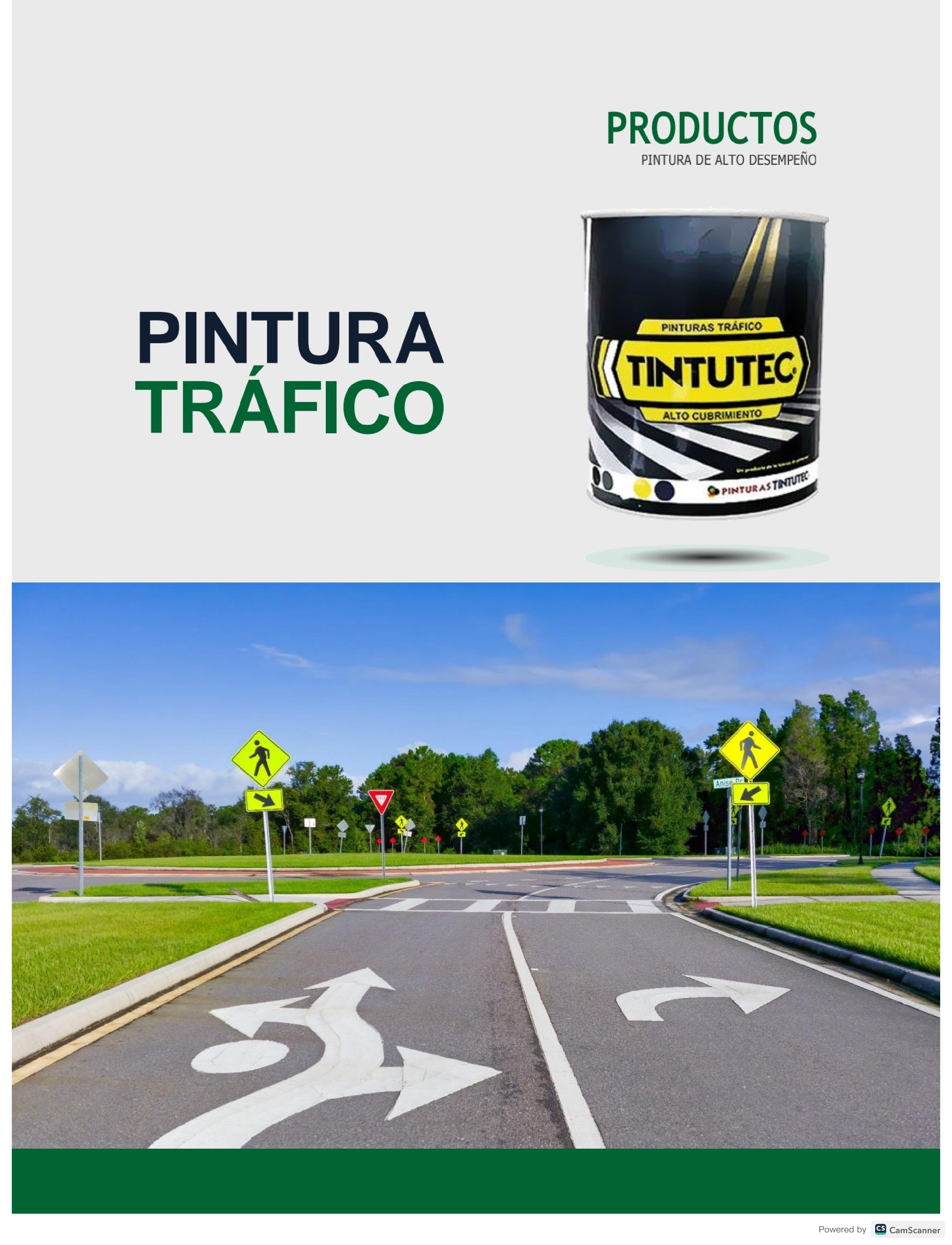 Presentación de pintura de tráfico Tintutec