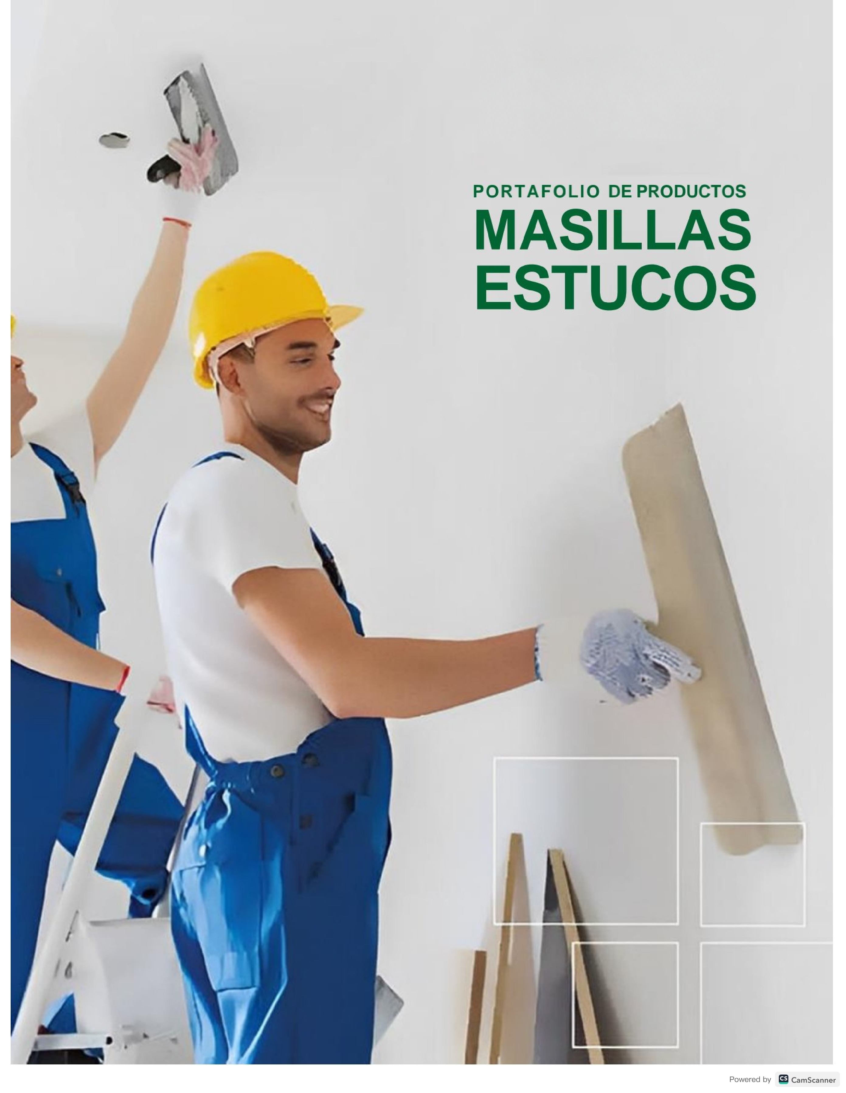 Portafolio de masillas y estucos Tintutec